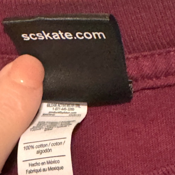 Santa Cruz T Shirt Men's XL Skateboards Burgundy Dot Logo Cotton Crew Tee - Picture 4 of 7